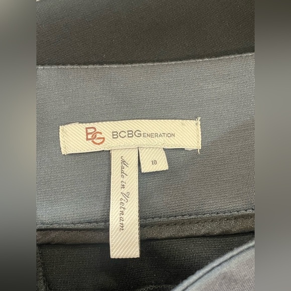 BCBGeneration black grey and white color block mini skirt size 10 - Picture 5 of 6